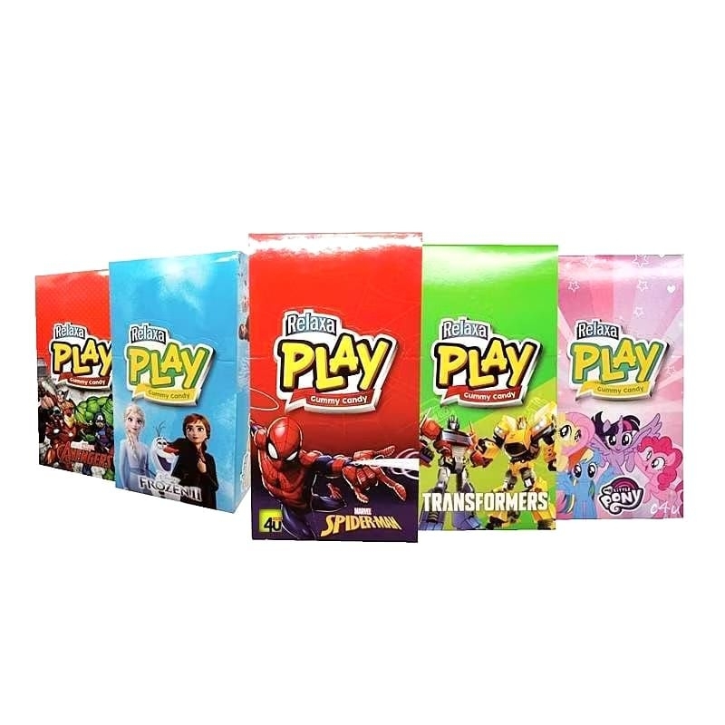 

(BOX) Relaxa PLAY Gummy Candy Permen Jelly Isi 12Pcs