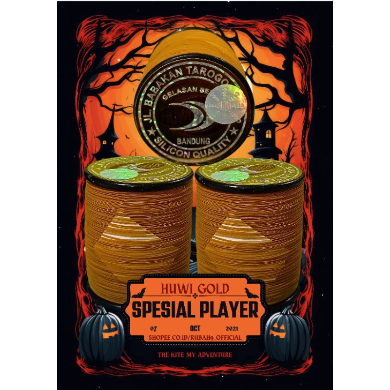 GELASAN HUWI LABEL GOLD SPESIAL PLAYER ORIGINAL
