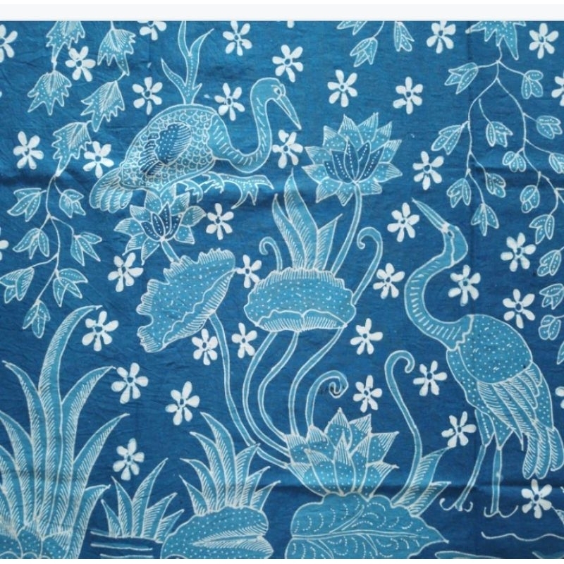 KAIN BATIK TULIS ASLI PEWARNA ALMI MOTIF BURUNG BANGAU