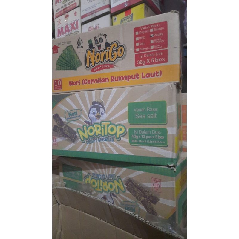 

Nori Go Rumput laut isi 12 per box