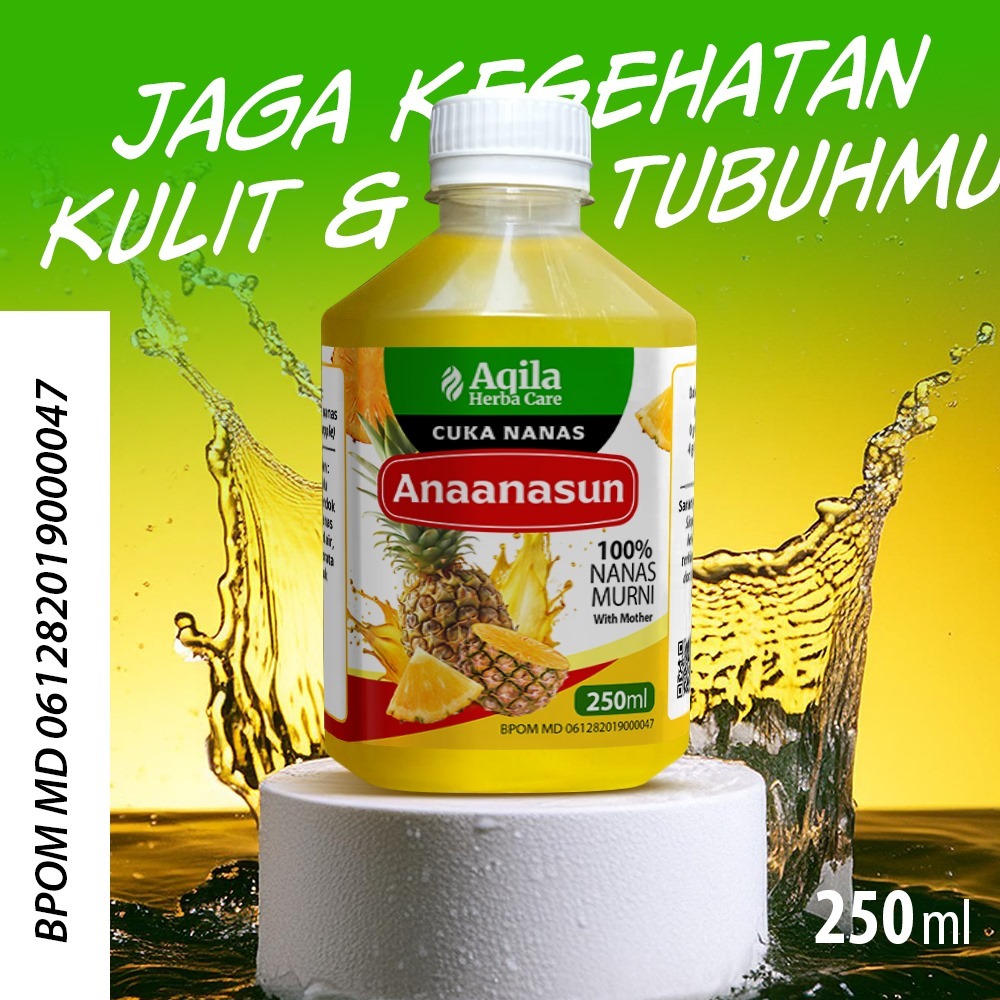 

Cuka Nanas Anaanasun Aqila 250ML Cuka Nanas 100%