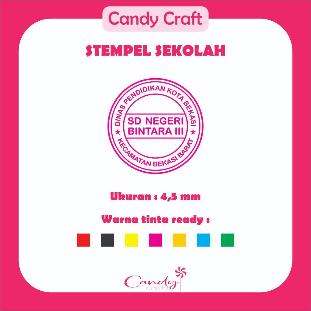 

Stempel Flash Sekolah/ Stempel Kedinasan / Stempel Custom