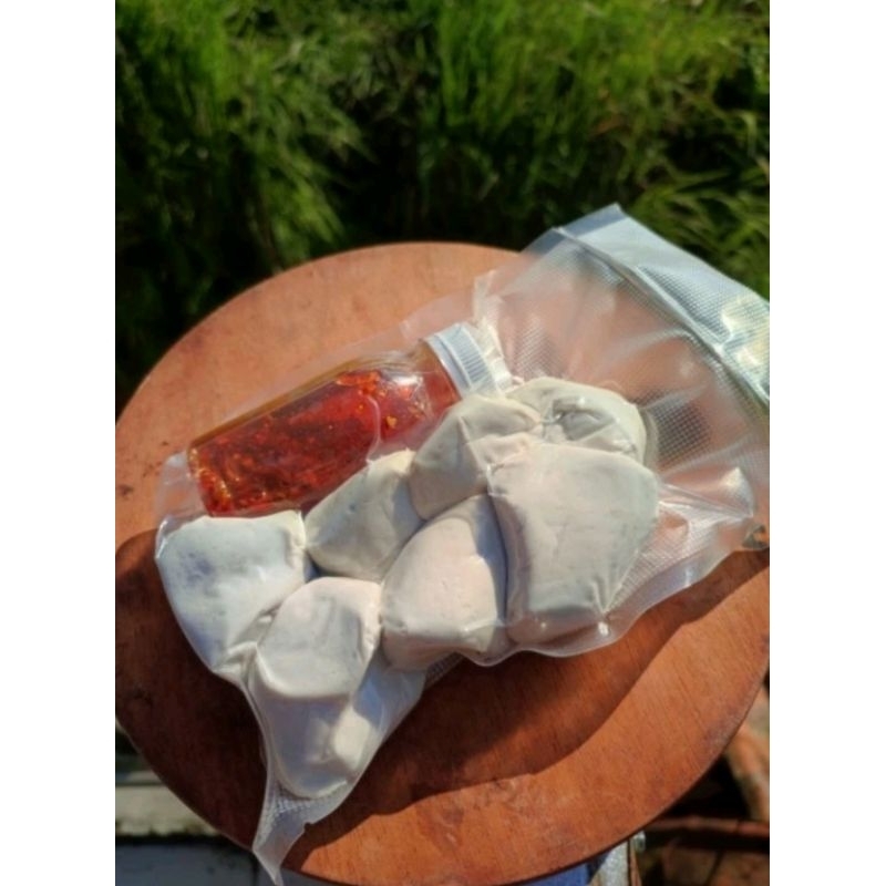

basreng ikan mentah + chilli oil