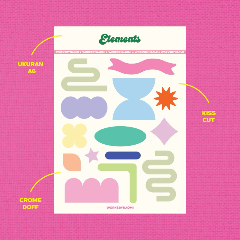 

A6 Sticker Pack by Worksbynaomi