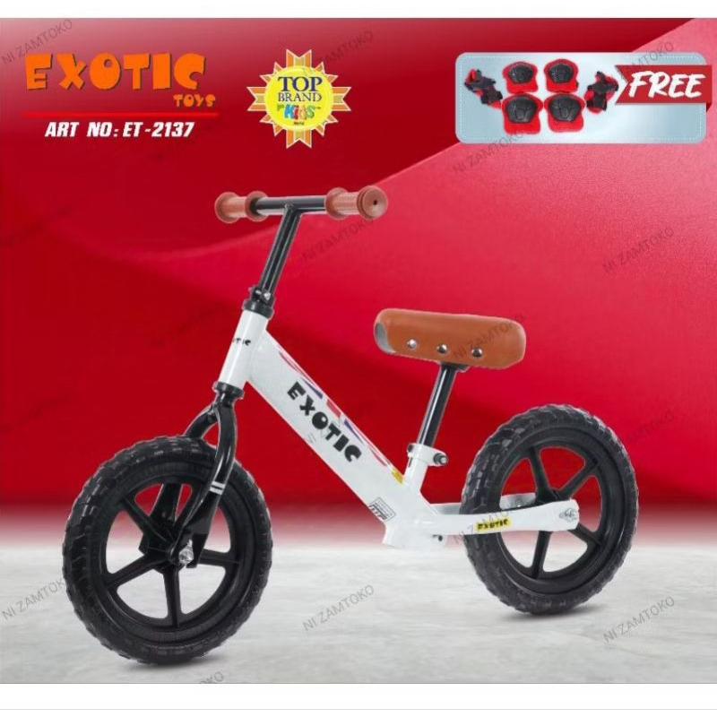 Balancebike Sepeda Keseimbangan Anak exotic 2137 Mainan dorong Anak Terbaru Sepeda Tanpa Pedal