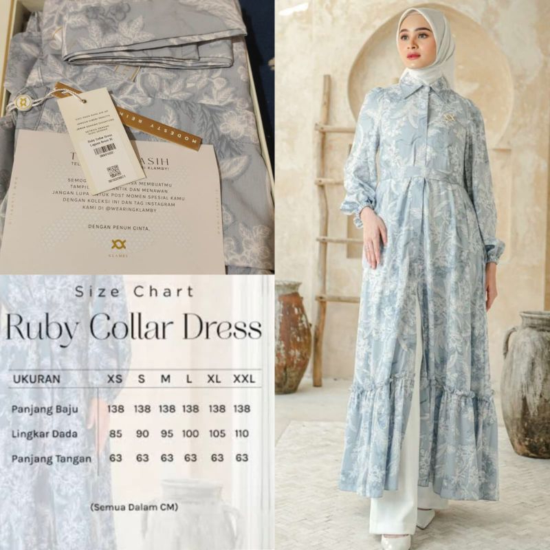 KLAMBY - Ruby Collar Dress (New) Size XL