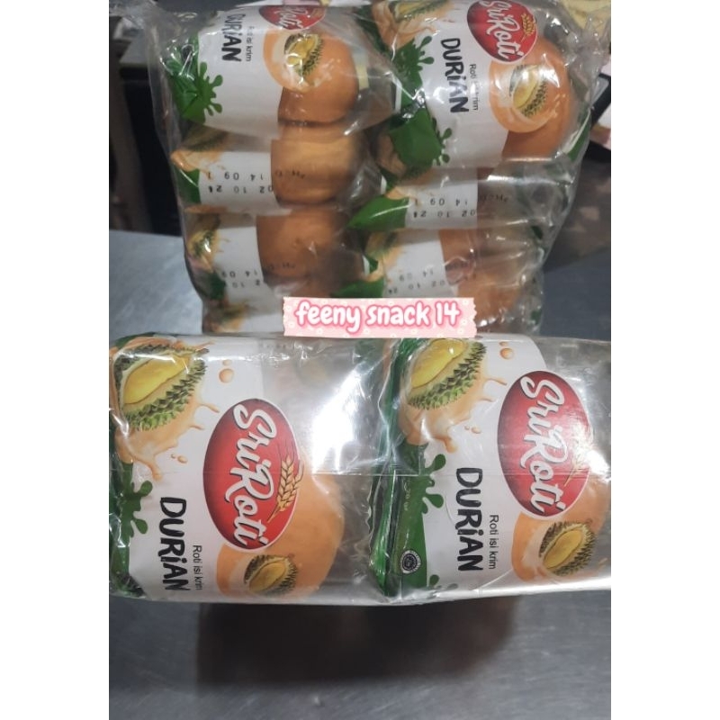 

Roti sri roti rasa durian (1 pack isi 10 pcs)