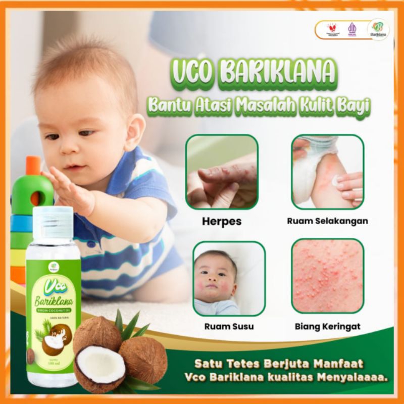 

[BISA COD] + GRATIS JAHE | VCO Bariklana Minyak Kelapa Murni 100% VIRGIN COCONUT OIL