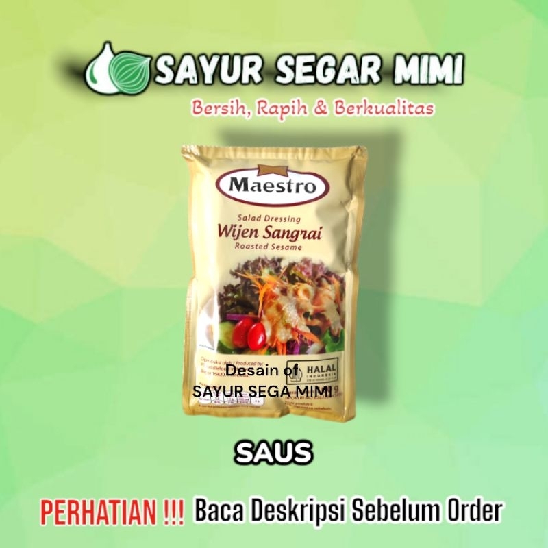 

Maestro Wijen Sangrai Sachet 100Gr - Sayur Segar Mimi
