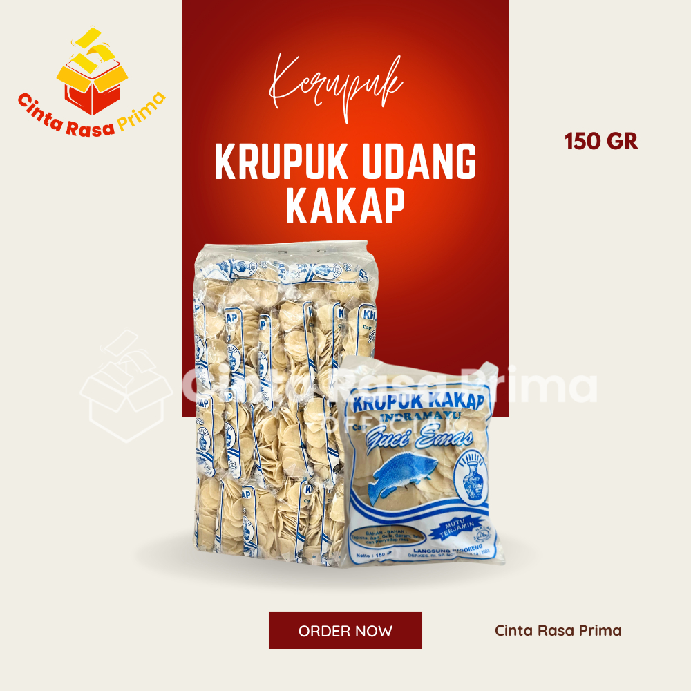 

Krupuk Udang Kakap Cap Guci Emas - 150 gr