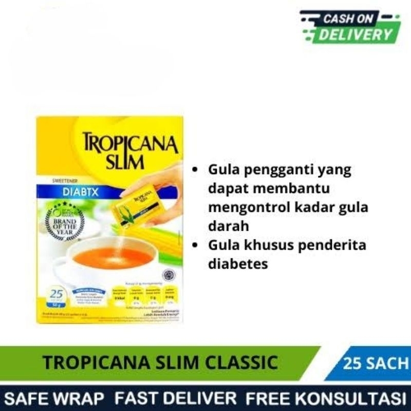 

Gula Tropicana Slim no caroli 25pcs 2g