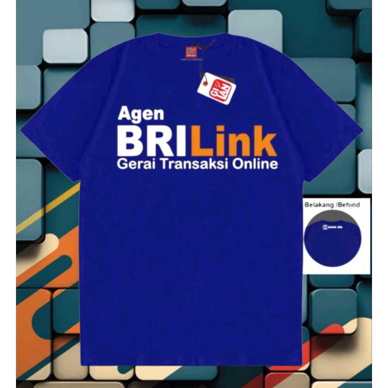 custom kaos BRI LINK,AGEN BRI LINK,BRI LINK BUMN, PRIA/WANITA