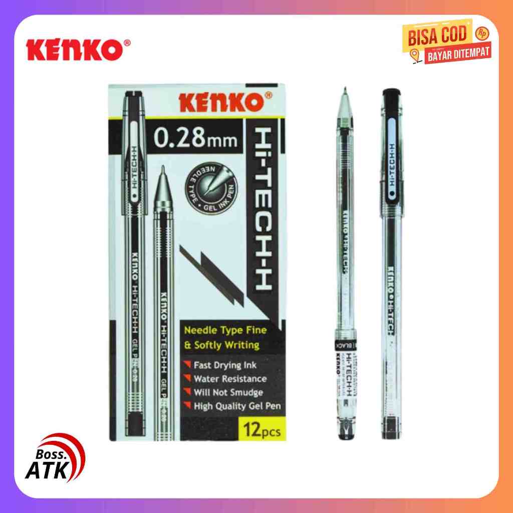 

Pulpen Gel Pen Kenko HI-TECH-H 0.28mm Harga 1 Pcs