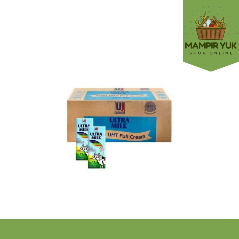 

Susu ultra milk full cream 250 ml 1 dus | mampiryuk