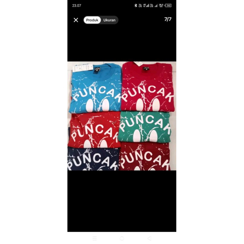 kaos setelan oleh oleh Puncak Bogor