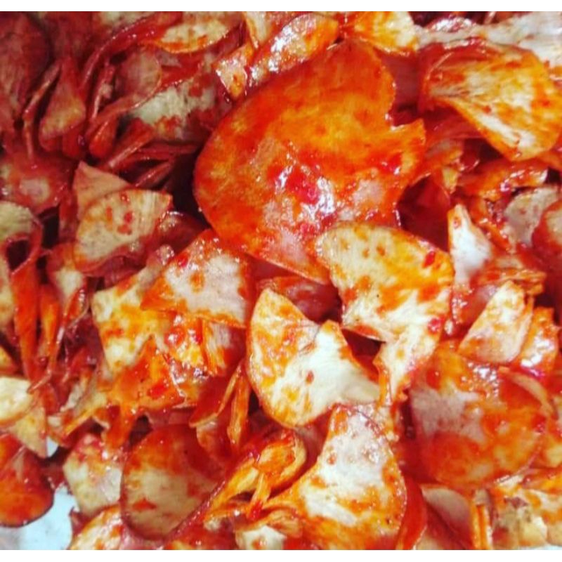 

keripik singkong lengket pedas manis kmsan 1 bal brat 5 kg