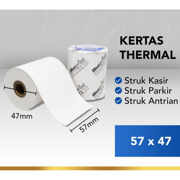 

Kertas Struk / Kertas Kasir / Kertas Thermal BLUEPRINT Lite 57x47 mm