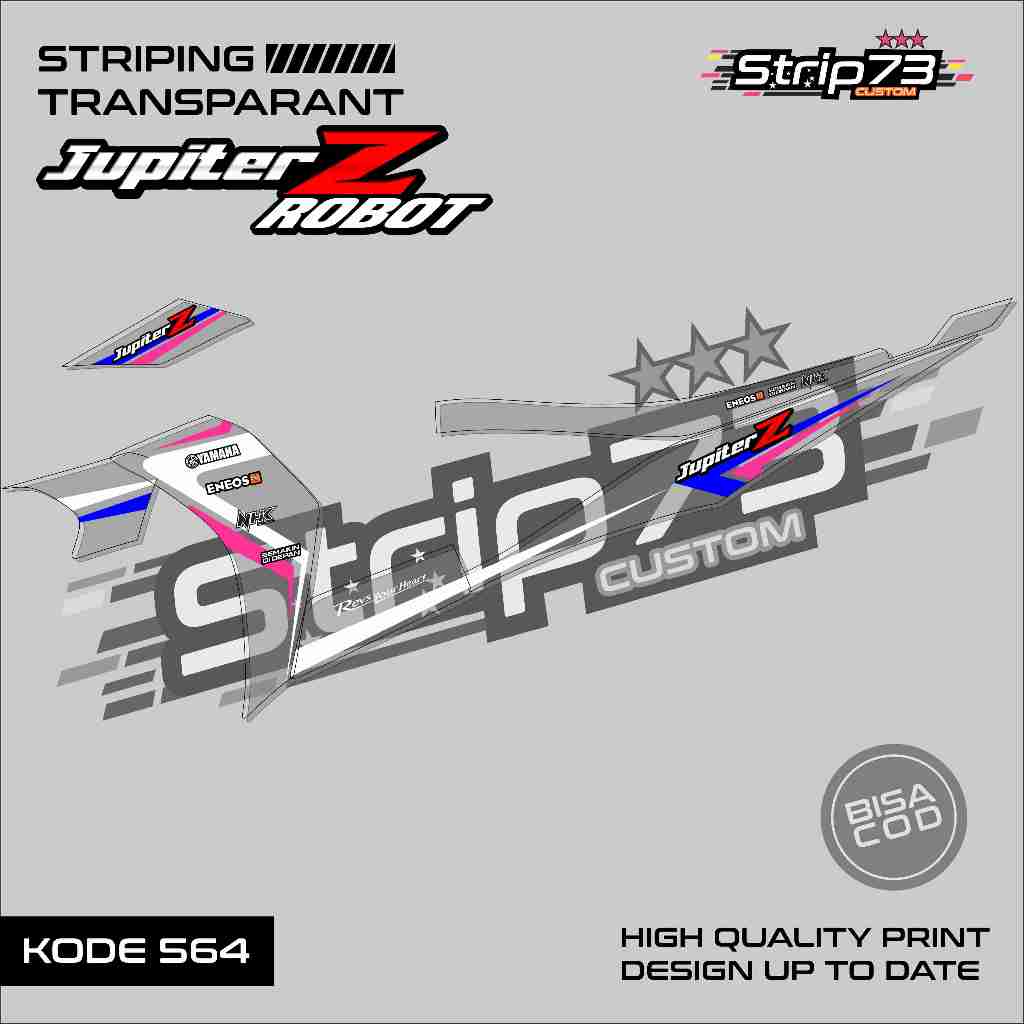 564 STRIPING TRANSPARAN JUPITER Z ROBOT - STRIPING TRANSPARAN JUPITER Z ROBOT SIMPLE GRAFIK