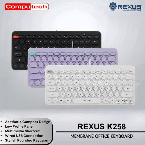 Rexus Keyboard Office K258 - REXUS Keyboard Kantor K 258