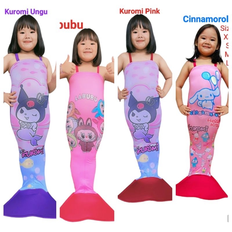Bju Anak Perempuan Cstume Mermaid Termurah Pakaian Bju Mermhed Anakanak Anak Kecil Kostume Mermed Be