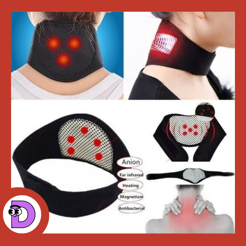 Sabuk Korset Panas Alat Terapi Leher Kesehatan Magnet Tourmaline Original