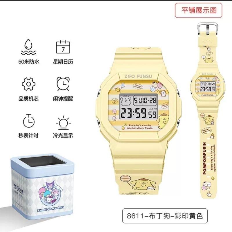 jam tangan digital sanrio x zgo
