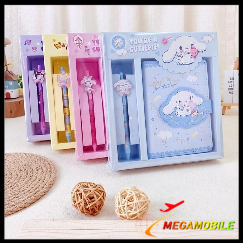 

MM Alat Tulis Anak Sekolah Pulpen Notebook Magnet Paket Alat Tulis 2 IN 1 Set Stationery 2IN1 Karakter Kartun