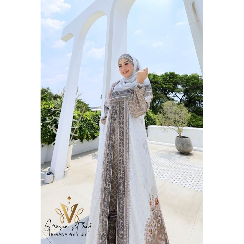 (COD) New Gamis Syari Grasia by Trevana Collection