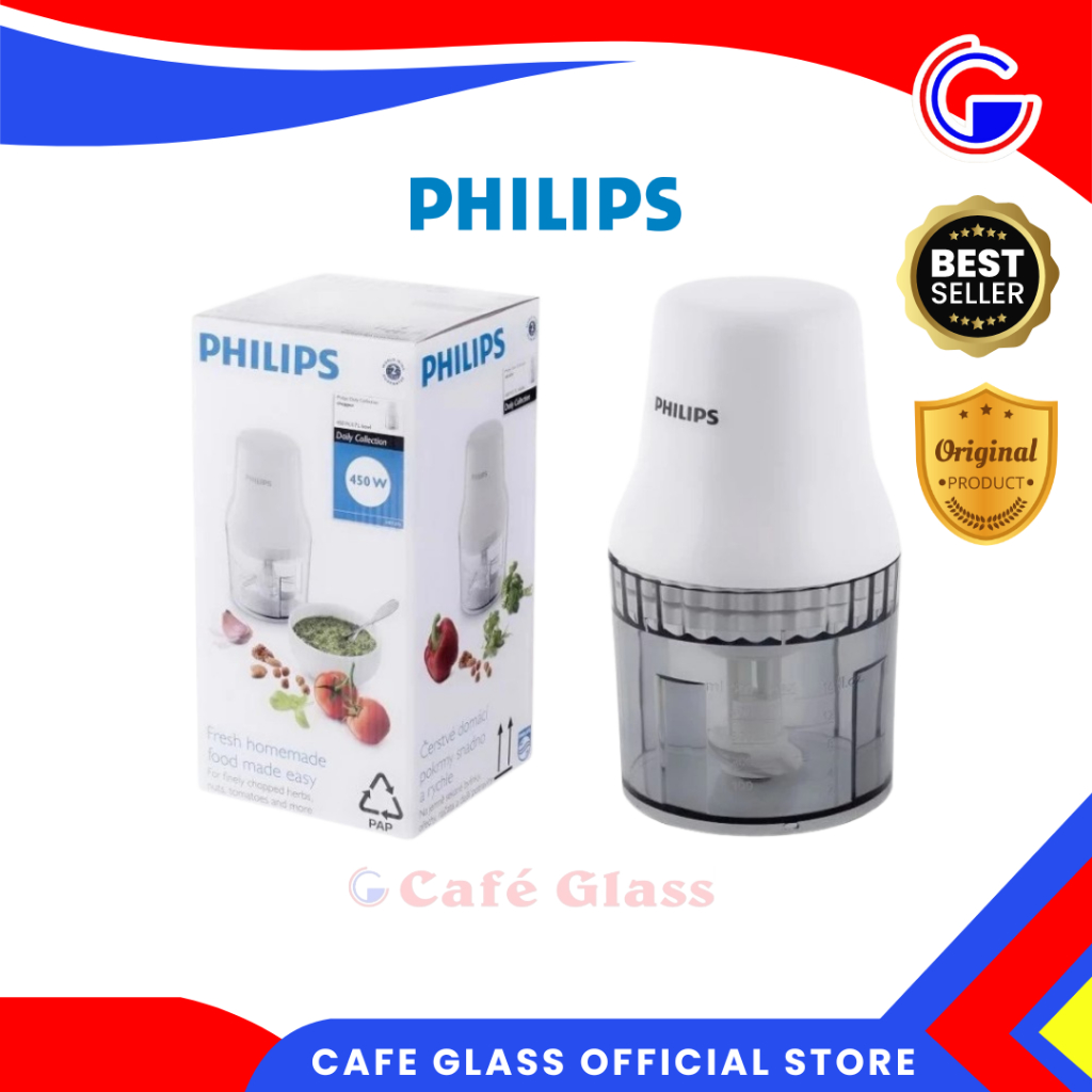 PHILIPS DAILY CHOPPER HR-1396 I PENGHALUS BAWANG CABE DAPUR ELEKTRIK I FOOD CHOPPER BLENDER MINI