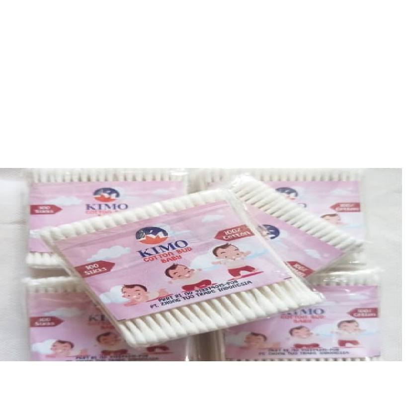 Cotton Buds KIMO isi 100 Sticks KIMO Good Quality - KIMO 100 Sticks