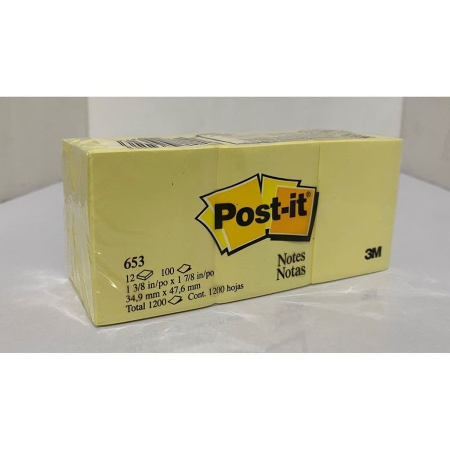 

Termurah Sticky Note Post it 3 M 653 34.9 x 47.6mm (per 1 pad)