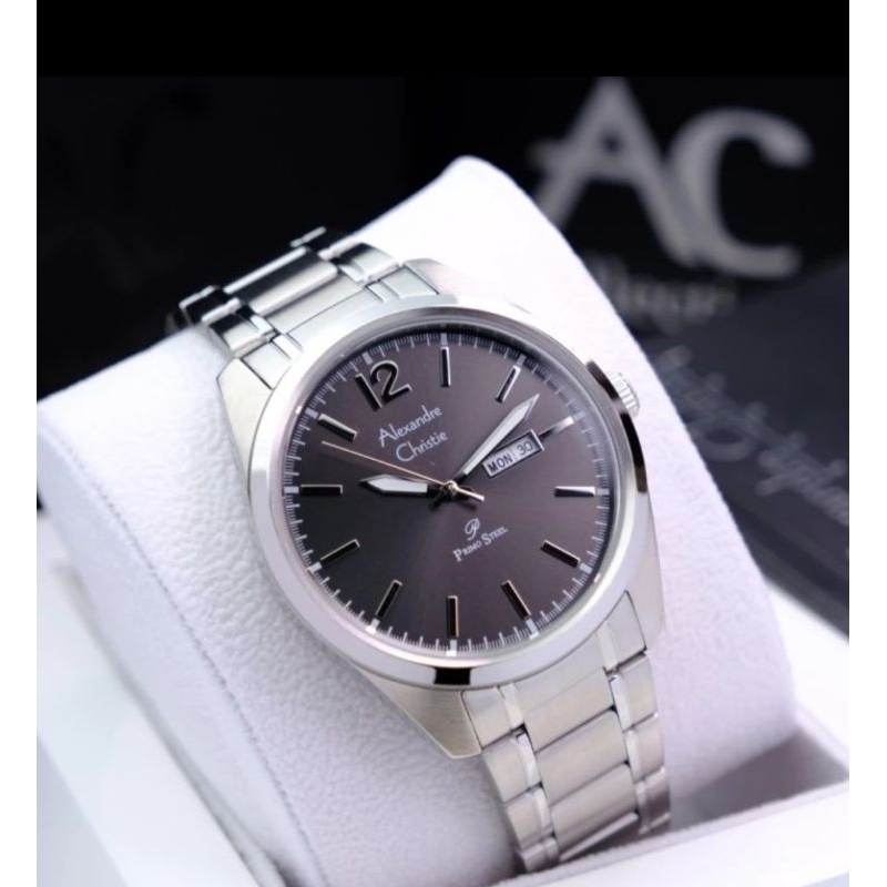 jam tangan pria original ALEXANDRE CHRISTIE AC1012ME STAINLESS STEEL