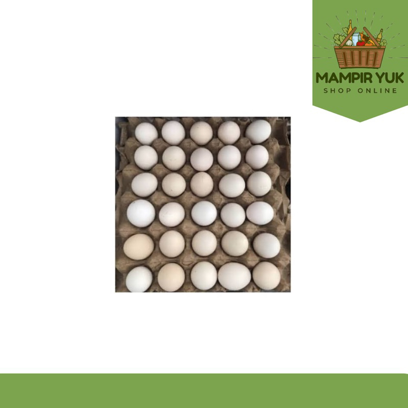 

Telur ayam Kampung 1 krat isi 30 pcs | mampiryuk