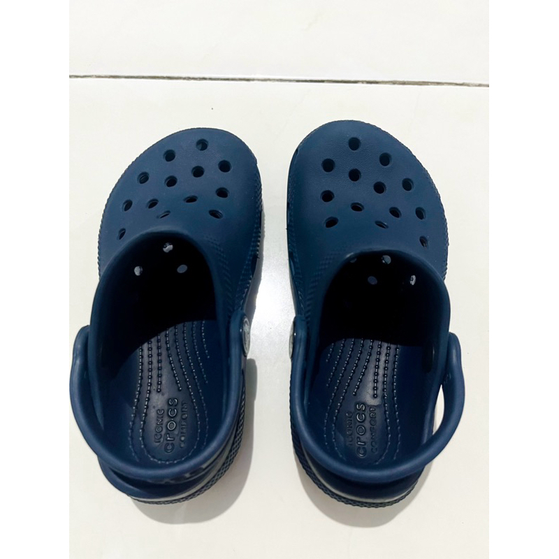 Preloved Crocs Classic Clog Toddler - Navy size c10