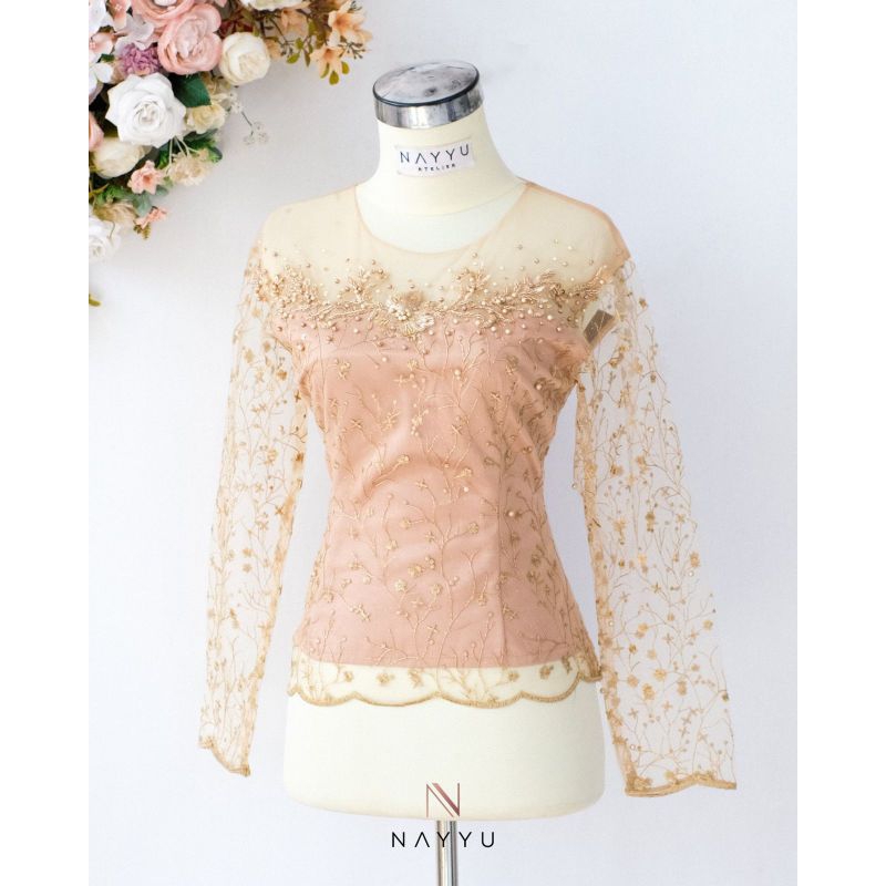 Atasan Kebaya Brokat Payet