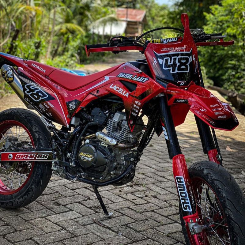 021 DECAL - DECAL CRF "SUPER RED" GRADASI DECAL CRF