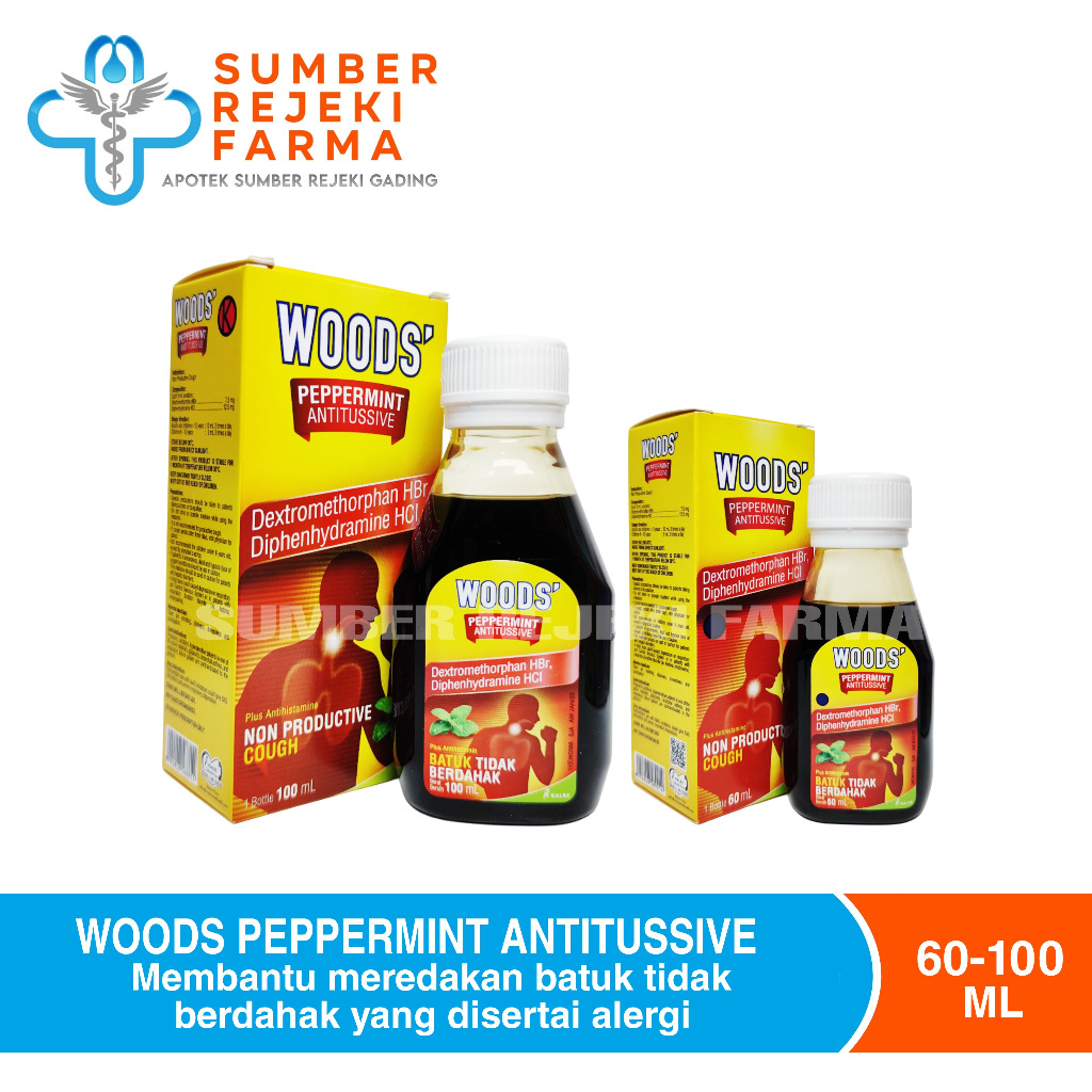 

Woods Peppermint Antitussive Sirup 60 dan 100 ml