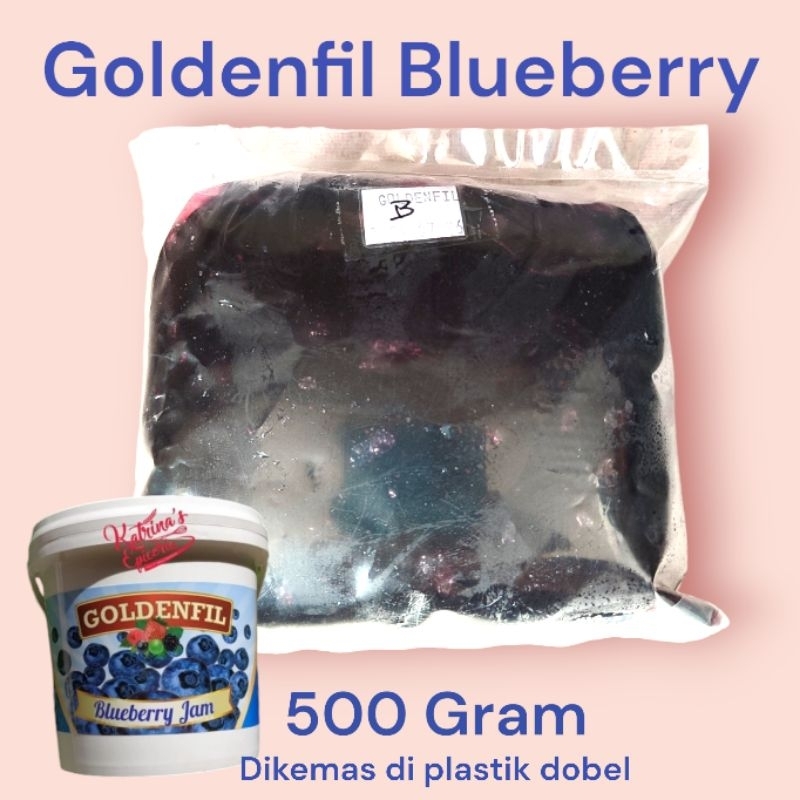 

Goldenfil Blueberry Jam 500 Gram Selai Buah Bluberi