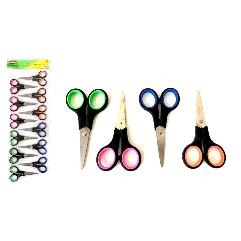 

( 1 LUSIN ) GUNTING WARNA RENTENGAN // GUNTING 1 RENTENG ISI 12 PCS