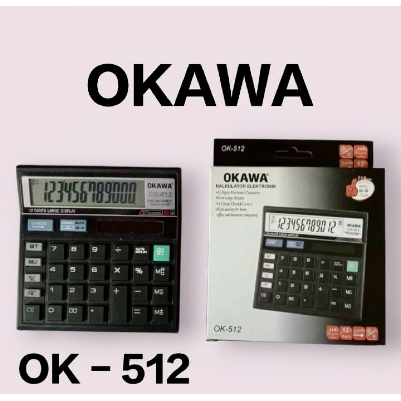 

Calculator OKAWA OK-512 [ 12 digit ]