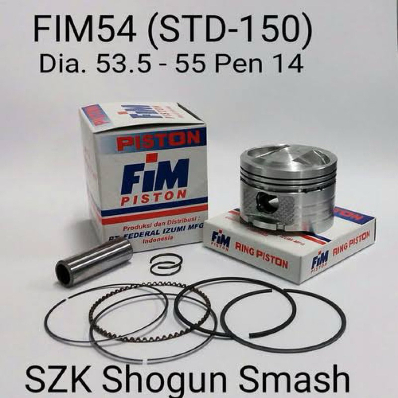 Piston FIM Suzuki Shogun 110 Smash Shogun 125 Pin14 FIM54
