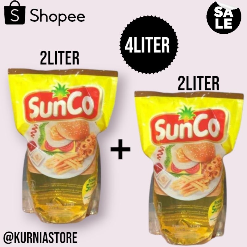 

MURAH !!! MINYAK GORENG SUNCO 4 LITER (2L + 2L) MURAH HIGENIS DAN PRAKTIS