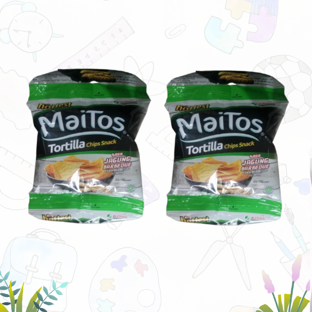 

Mr. Hottest Maitos Tortilla Rasa Jagung Barbeque 10x10gram ( 1 Renceng)