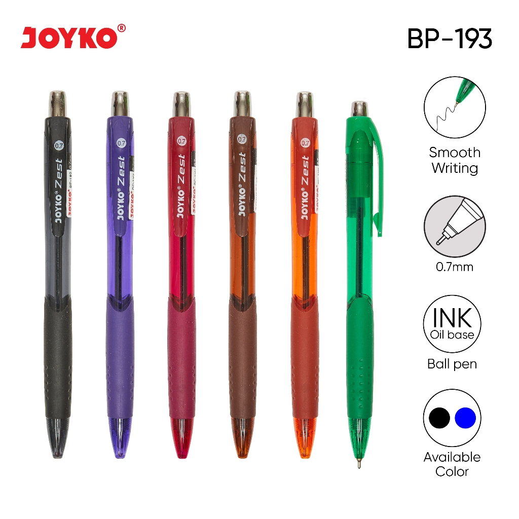 

Ball Pen Pulpen Pena Joyko BP-193 Zest 0.7 mm