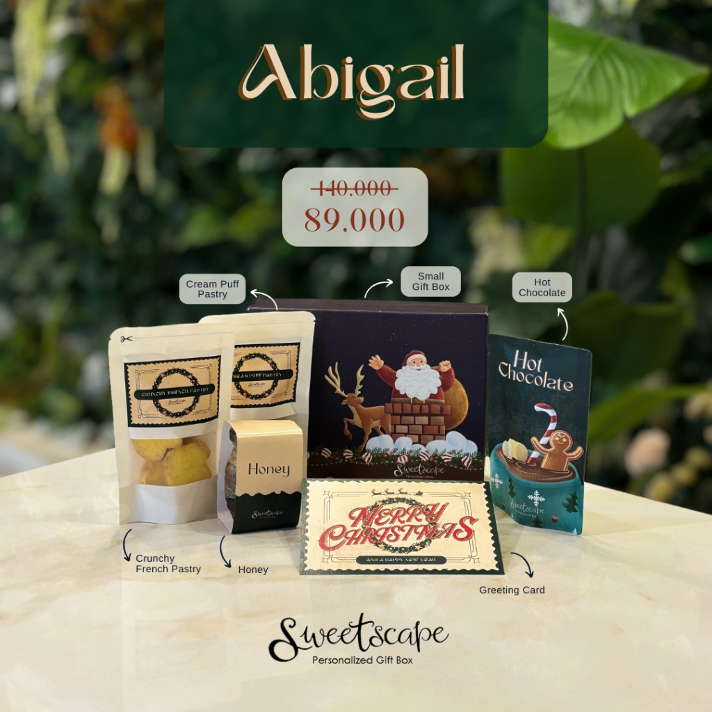 

Abigail - Christmas Packages 2024 - Hampers Natal - Hampers Christmas - Paket Christmas - Parcel Christmas - Hadiah Christmas - Hadiah Natal - Christmas Gift - Parsel Natal - Paket Natal - Corporate Hampers - Hampers Bisnis - Christmas Hampers