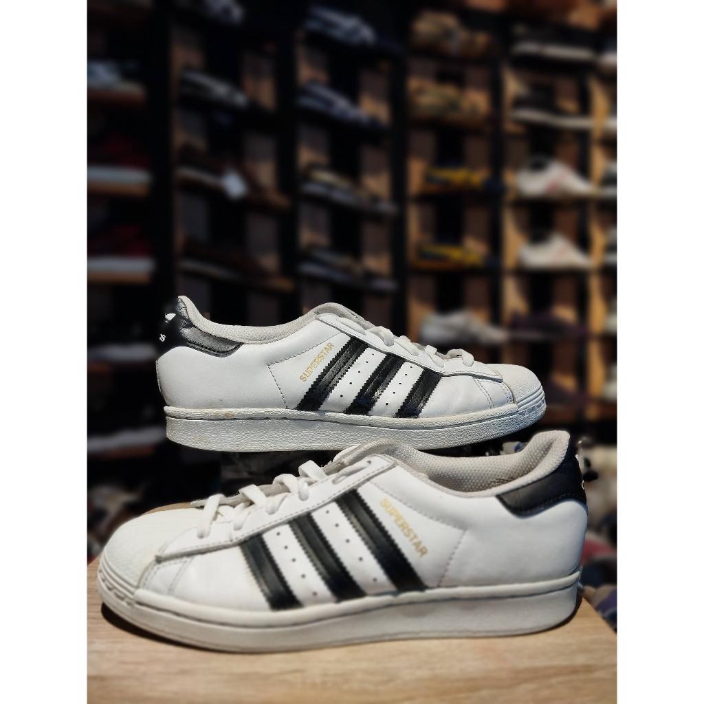 LS0145 Sepatu Wanita Adidas Superstar Black And White ORIGINAL SECOND