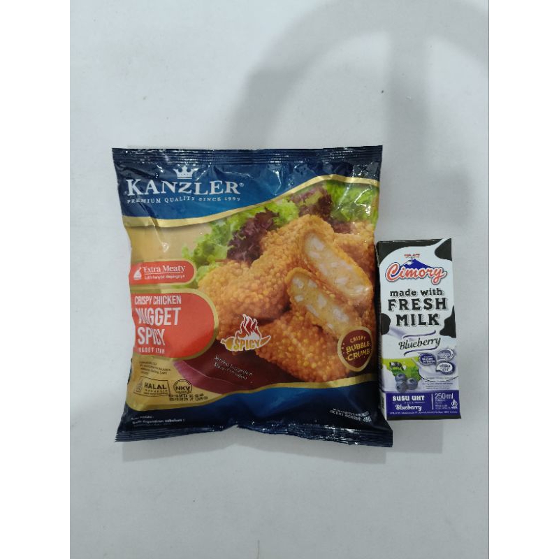 

KANZLER Crispy / Stick / Premium / Spicy Chicken Nugget + CIMORY Fresh Milk