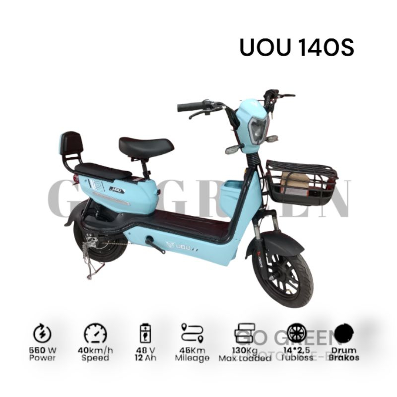 SEPEDA LISTRIK GODA UOU 140 S - ORIGINAL - GARANSI RESMI