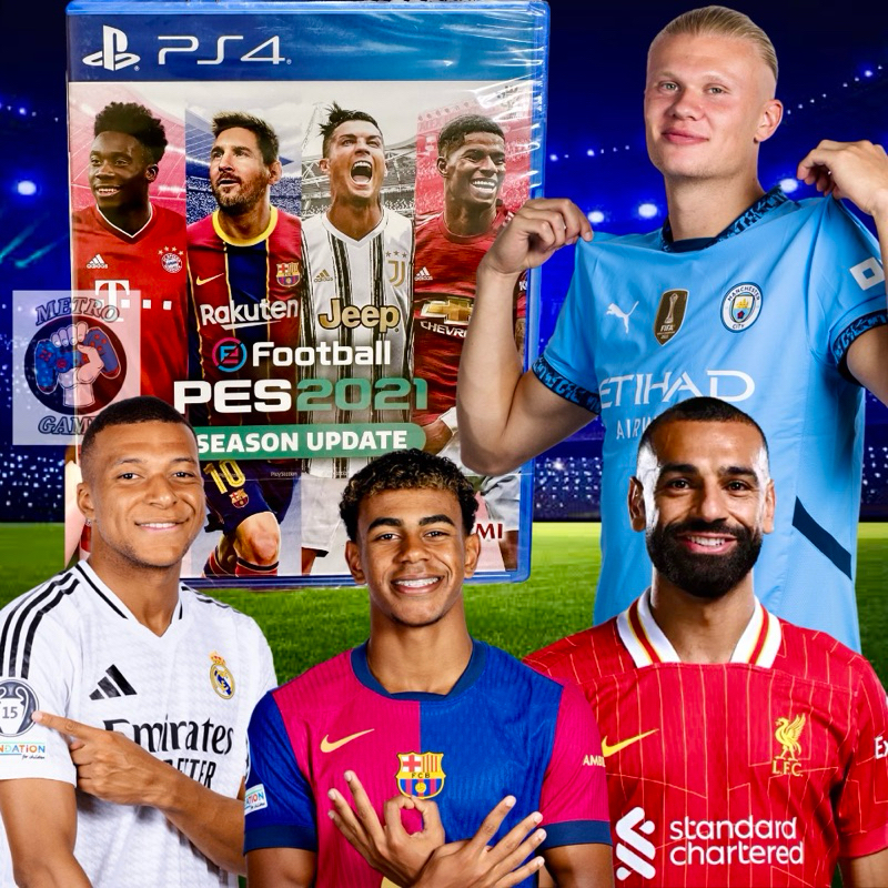 PS4 Pes 2021 Kaset Efootball Pro Evolution Soccer Sepak Bola Bisa Update Terbaru 2021 Playstation PS