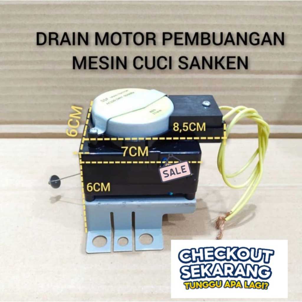 DRAIN MOTOR MESIN CUCI SANKEN / MOTOR DRAIN SANKEN